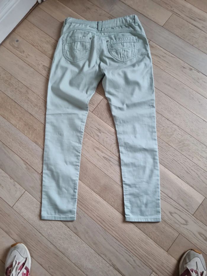 Pantalon  taille 38 vert amande - photo numéro 6