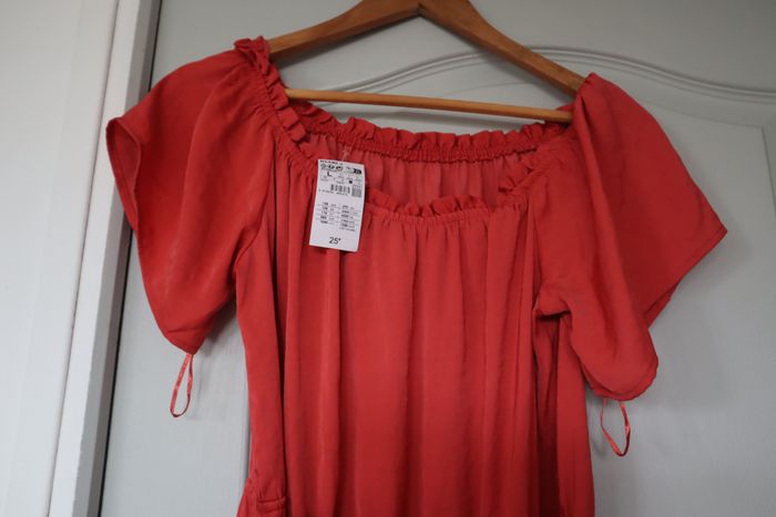 Robe longue corail - Kiabi - L - photo numéro 5