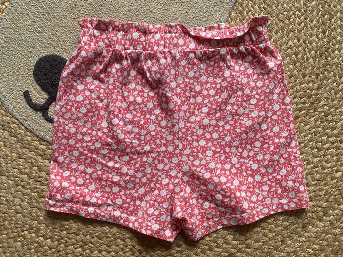 Ensemble t-shirt short coton fleurs blanc rose Kiabi 36 mois 3 ans - photo numéro 6