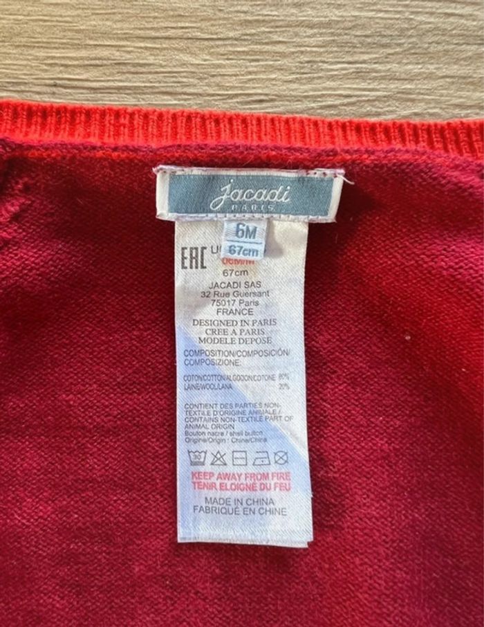 Gilet Jacadi 6 mois - photo numéro 5
