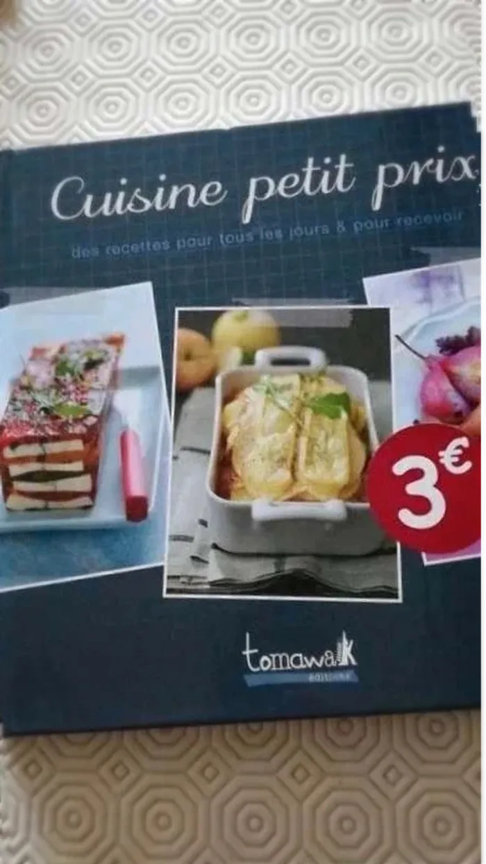 2  livres  Cuisine  petits prix