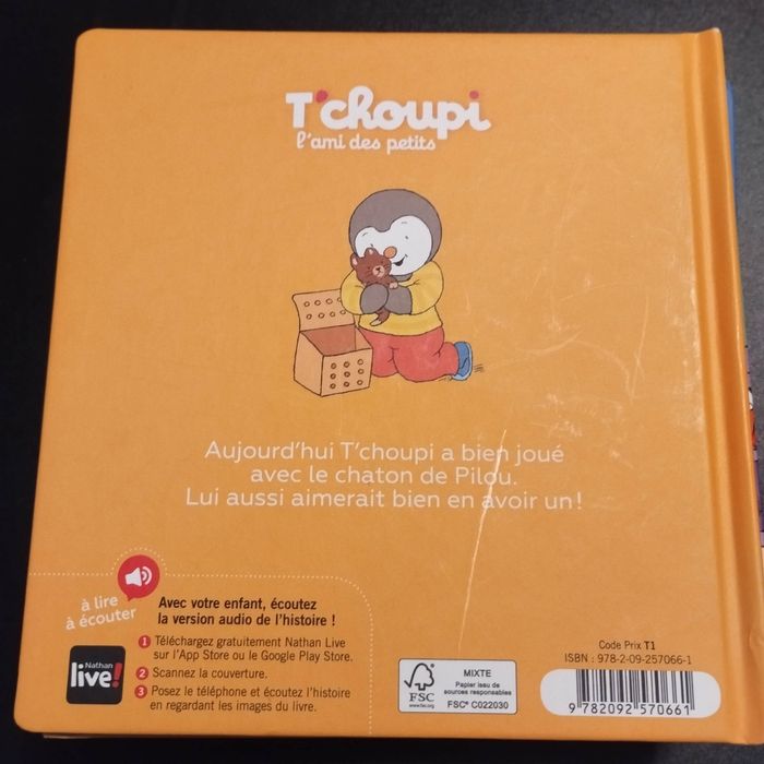 Livre enfant Nathan T'choupi veut un chaton - photo numéro 2