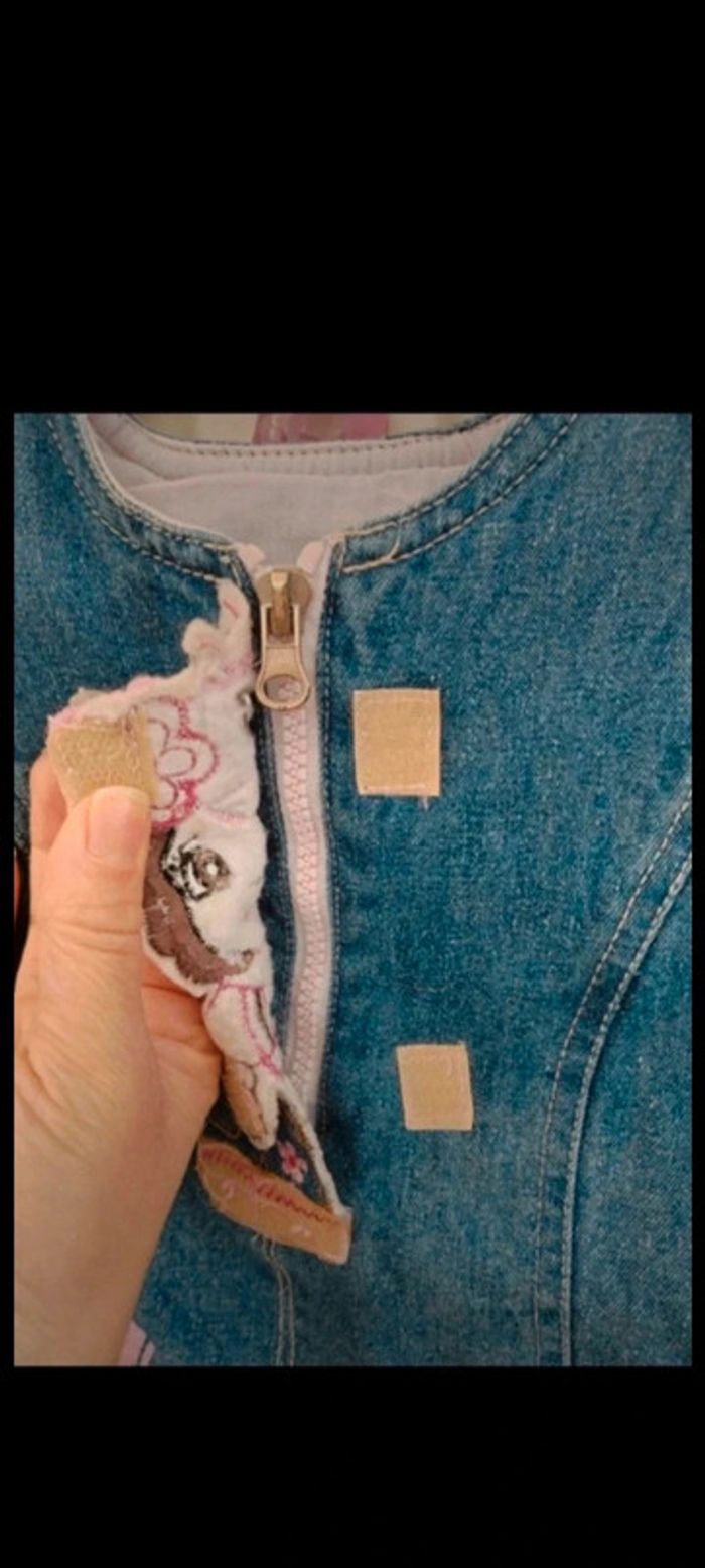 👗Robe en jean bleu hiver 12 mois - photo numéro 4