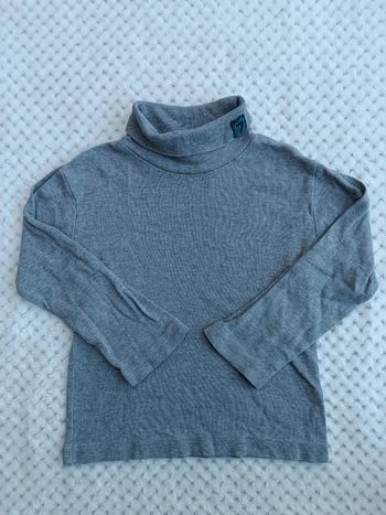 🔸 Tee-Shirt Col Roulé Gris Influx – 3 Ans 🔸