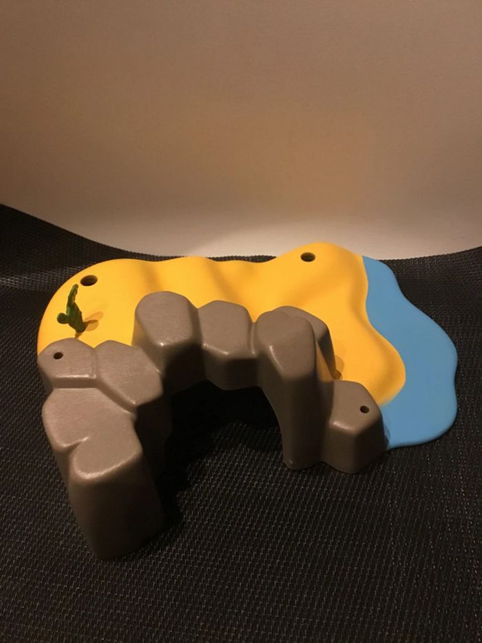 Playmobil 4139 plaque base île des pirates rochers sable eau et mini cactus pièces détachées - photo numéro 3