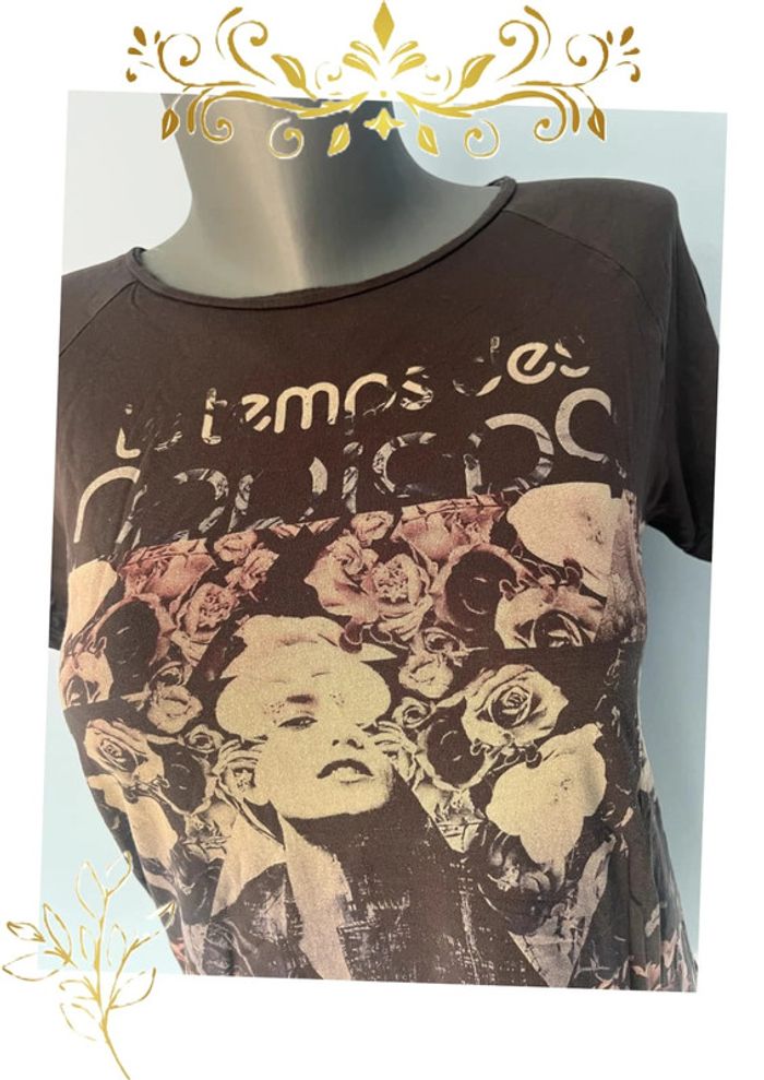 T-shirt gris - le temps des cerises - Taille XS - photo numéro 2