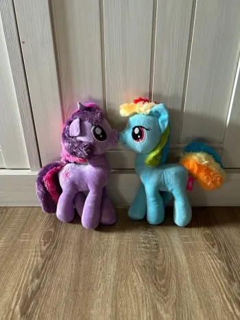 Lot de 2 peluches My Little Pony / Hasbro 2016 /Rainbow Dash & Twilight Sparkle