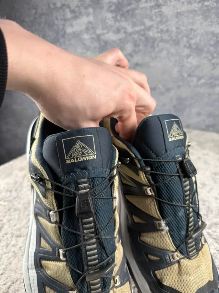 Salomon X Ultra 360 Gore-Tex - White & Beige & Blue - photo numéro 10