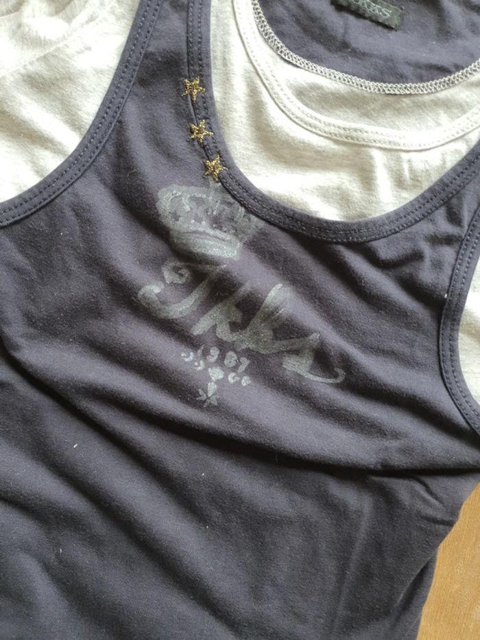 T-shirt superposé ikks 6 ans parfait état - photo numéro 2