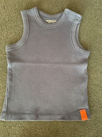 Débardeur bleu Vertbaudet taille 9 mois