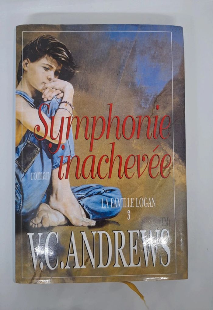 "Symphonie inachevée", de V.C. Andrews.
France loisirs.
338 pages.
ISBN : 2.7441.2920.8
