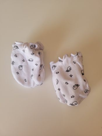 Moufles naissance mixte