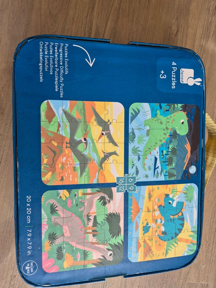Lot de 4 Puzzle évolutifs- Dinosaures - photo numéro 8