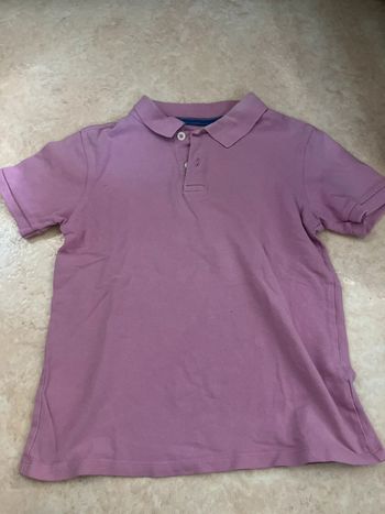 Polo rose Tex 7-8 ans