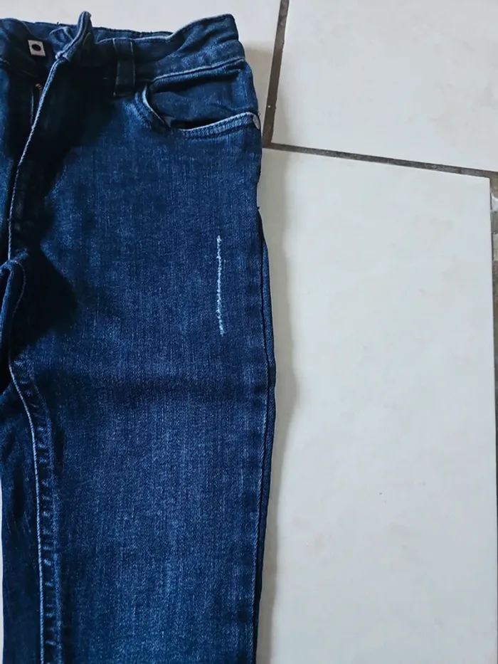 Jean skinny effet usé orchestra 7 ans - photo numéro 3