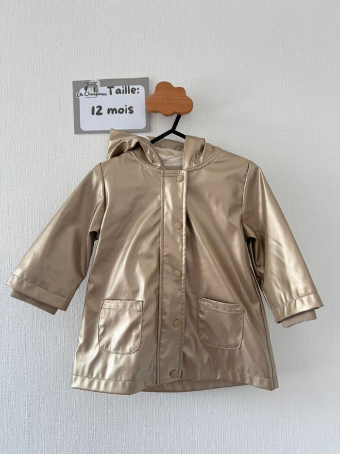 Ciré/imperméable dorée - taille 12 mois 🌸