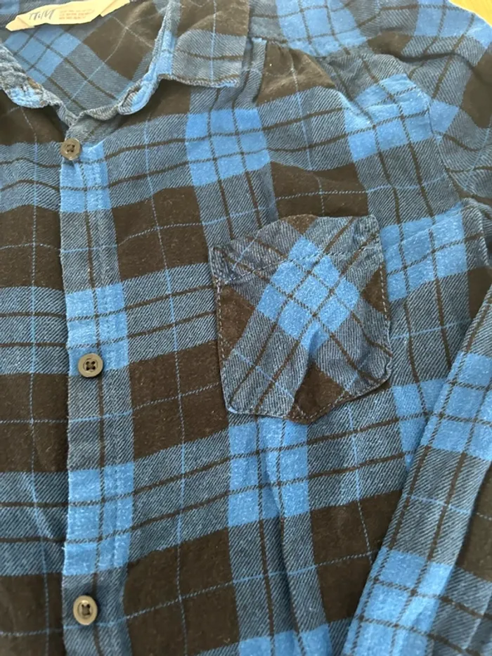 Chemise à carreaux manches longues - photo numéro 3