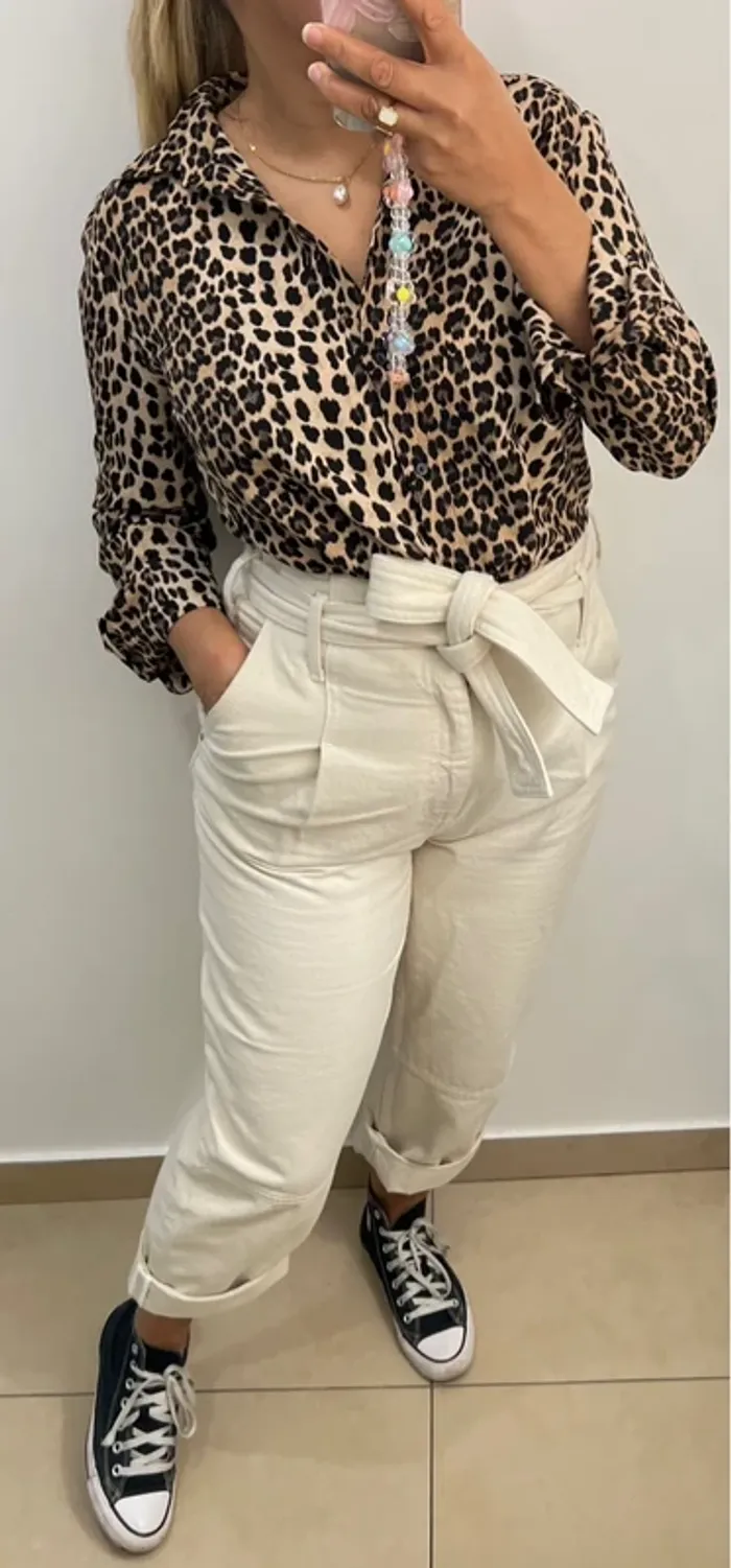 Chemise Zara Léopard - photo numéro 3