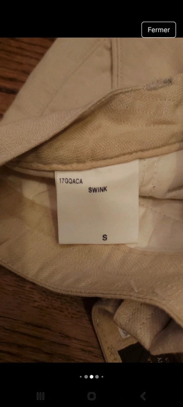 Mini jupe Beige Lee taille S - photo numéro 6