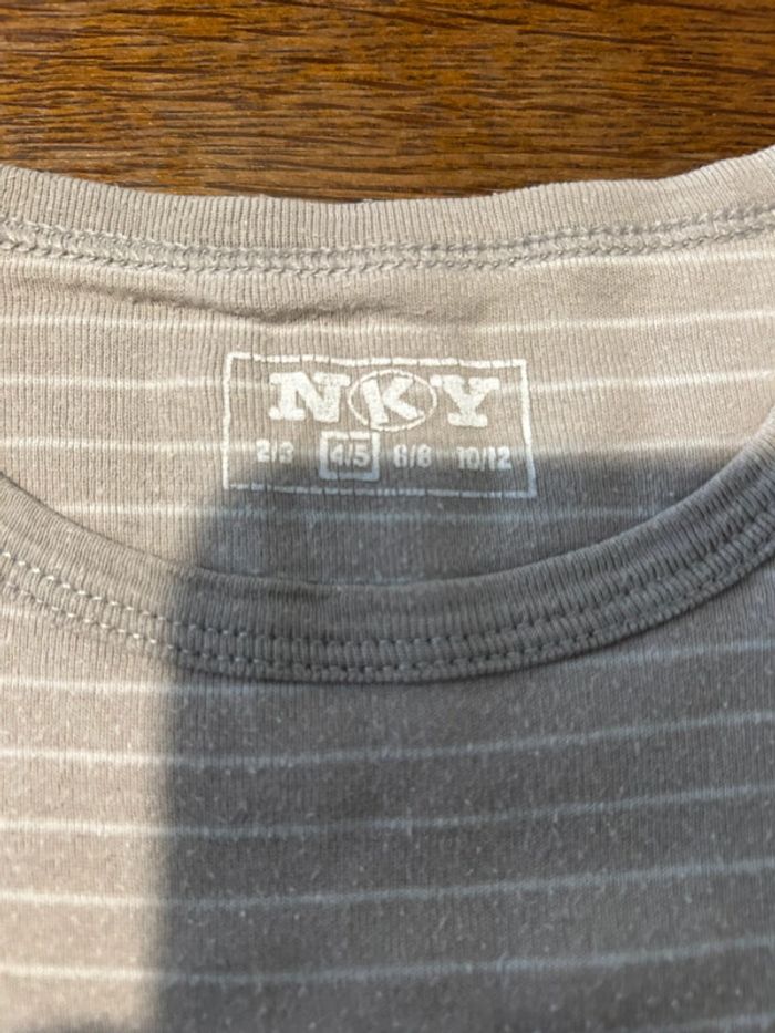 T-shirt manche courte marron et beige - photo numéro 2