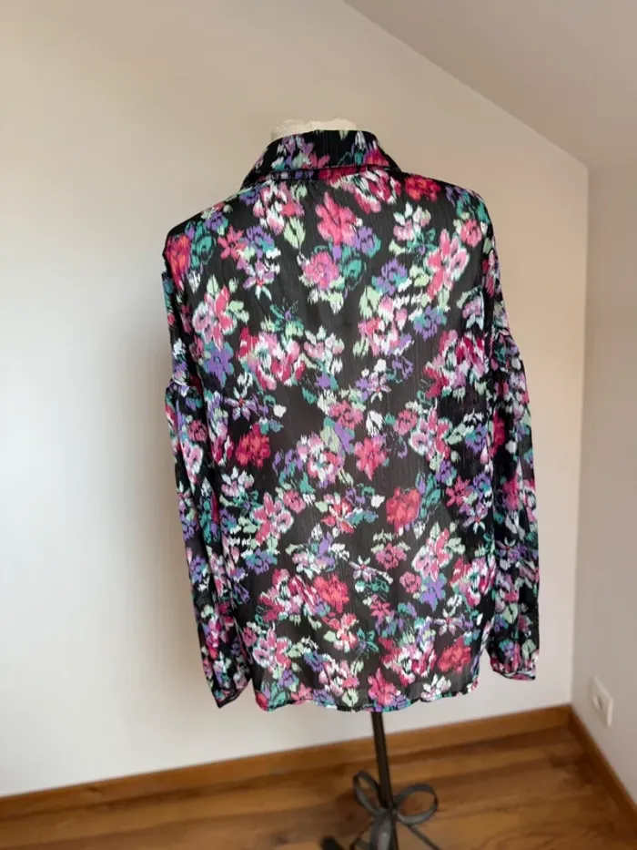 Superbe chemise blouse fluide fleurie neuve ample Molly Bracken 🌸 XL 42 44 - photo numéro 8