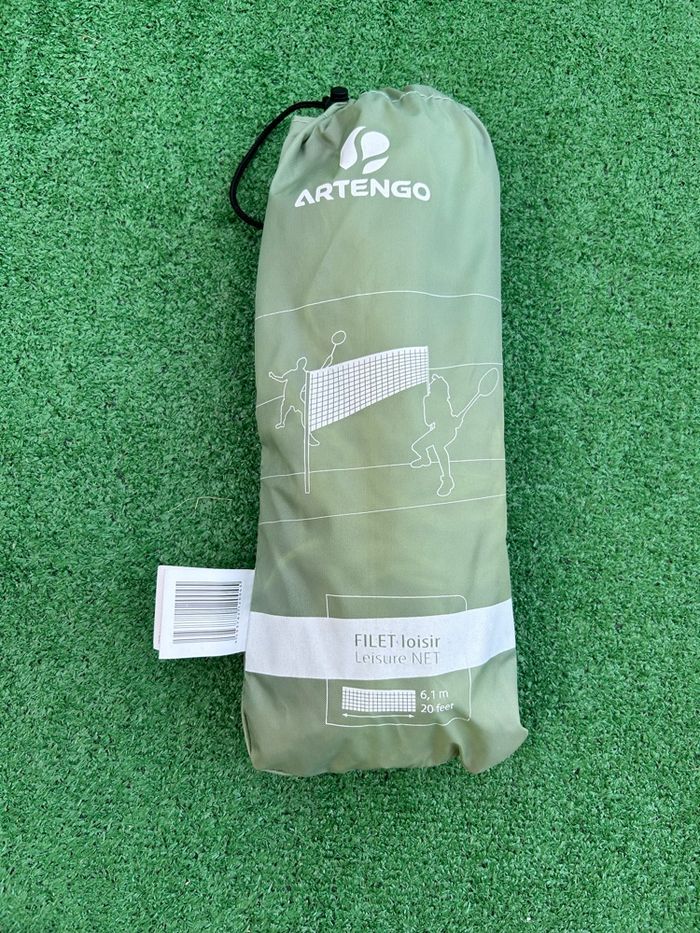 Filet de badminton Artengo 6,1 m – modèle loisir – housse d’origine - photo numéro 2