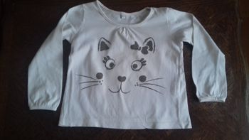 1 tee-shirt manche longue fille 3 ans 