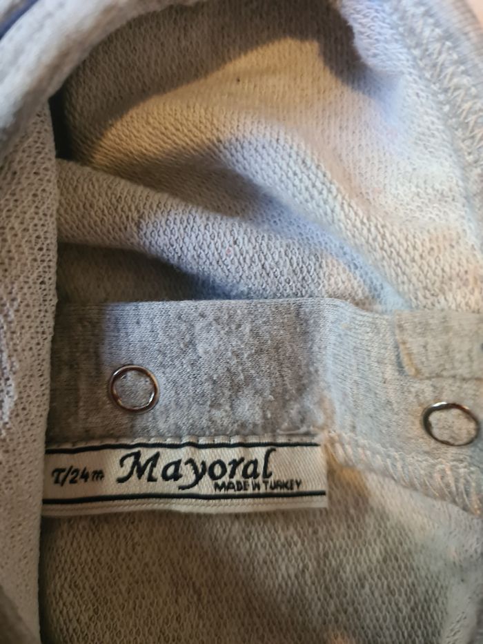 Robe. 24 mois. Mayoral. Gris clair et carreaux. - photo numéro 4