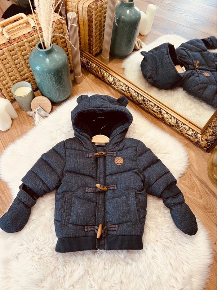 Taille 3 mois manteau doudoune garçon TAO bleu marine 💙