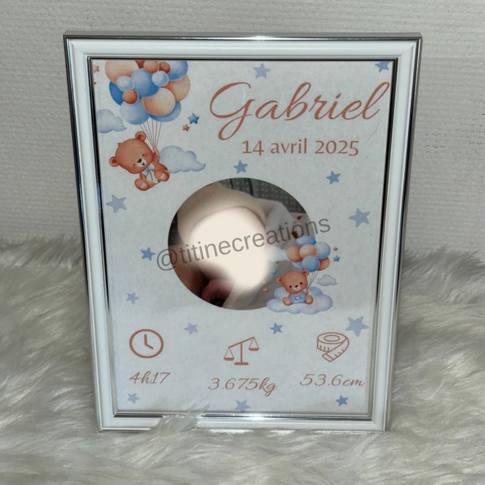 Cadre naissance personnalisée🧸