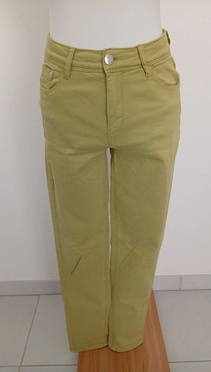 Jeans slim vert. Cache Cache. Taille 40