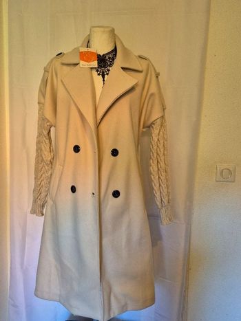 Manteau long manches