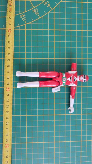 Jouet ancien vintage dans l'état Power Rangers MMPR Bandai 1993 Figurine articulée rouge #SP