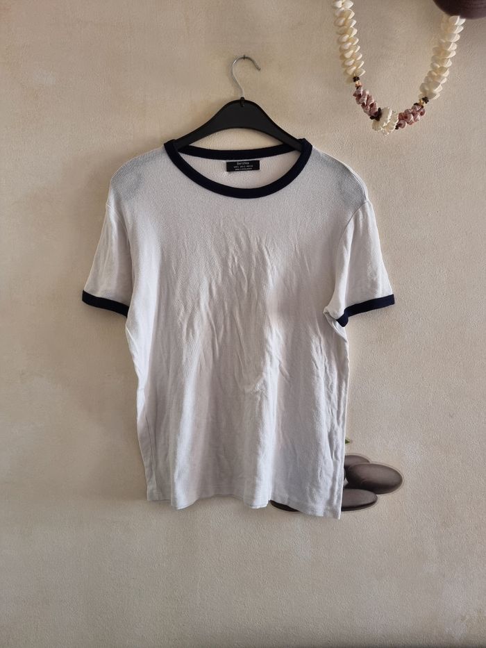 T-shirt blanc Bershka - photo numéro 2