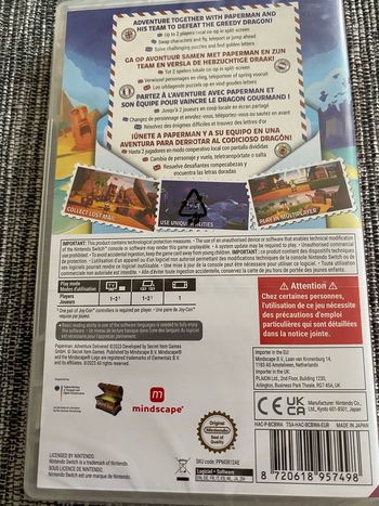 Nintendo Switch : jeu Paperman Adventure Delivered
