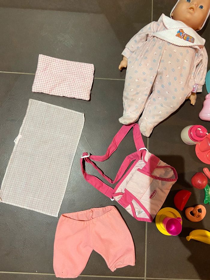 Lot poupée cosy porte-bébé pot dînette - photo numéro 4