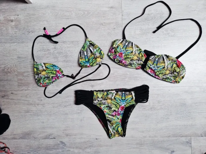 Maillot de bain bikini tropical Banana Moon 2 hauts et un bas 36