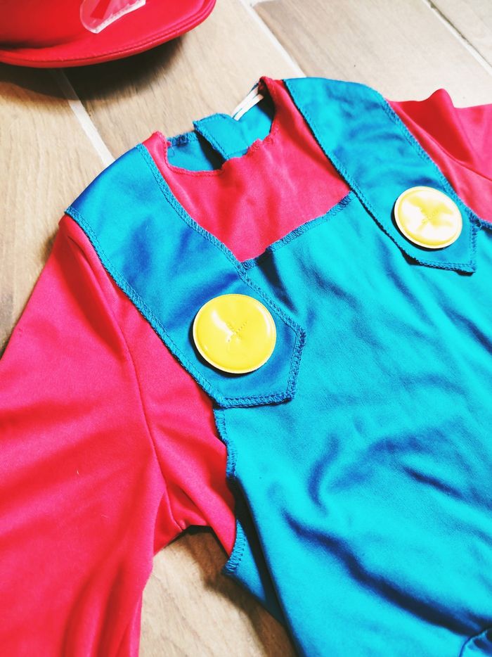 🥸 Déguisement /costume avec chapeau Mario Bros pour enfant - photo numéro 2