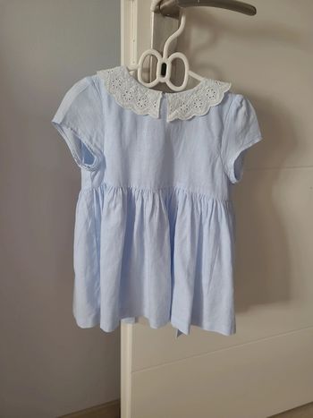 Jolie robe col Claudine  avec bloomer