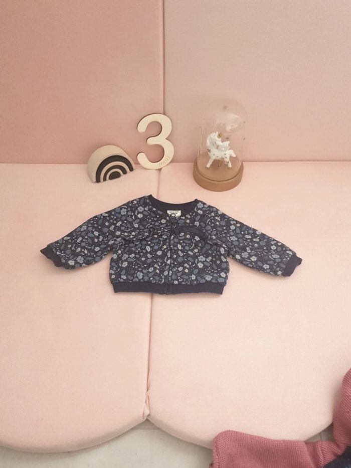 Gilet sweat zippé neuf