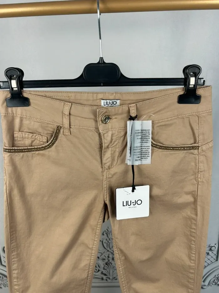 Jean skinny beige LiuJo W26 neuf - photo numéro 2