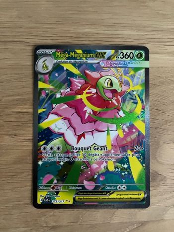 Carte Pokémon mega-meganium ex 272/217 héros transcendants 