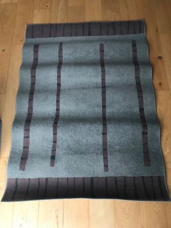 Tapis gris et violet 120 x 170 cm