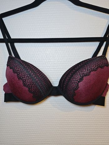 Soutien-gorge Undiz noir et bordeaux