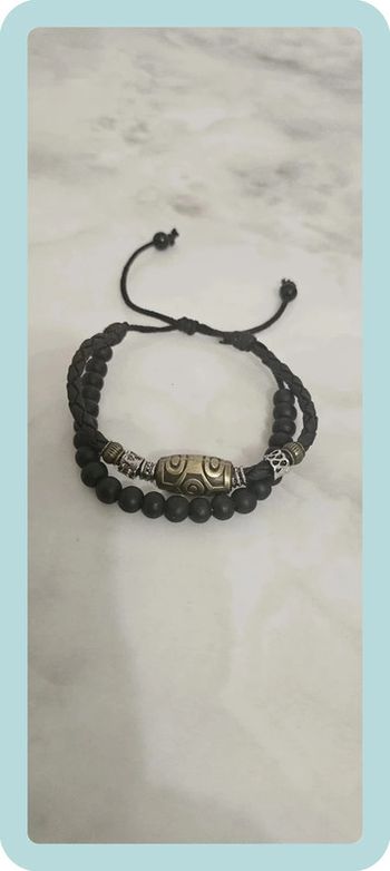 Bracelet double couche réglable