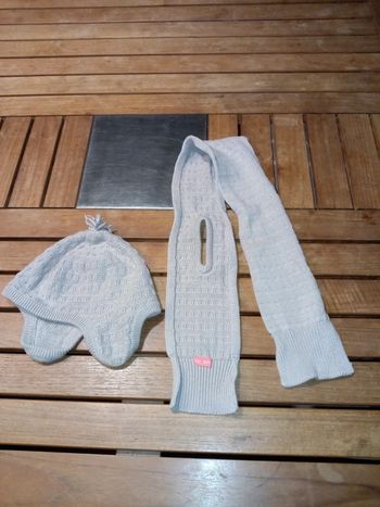 Lot Bonnet + écharpe T 52/54 cm