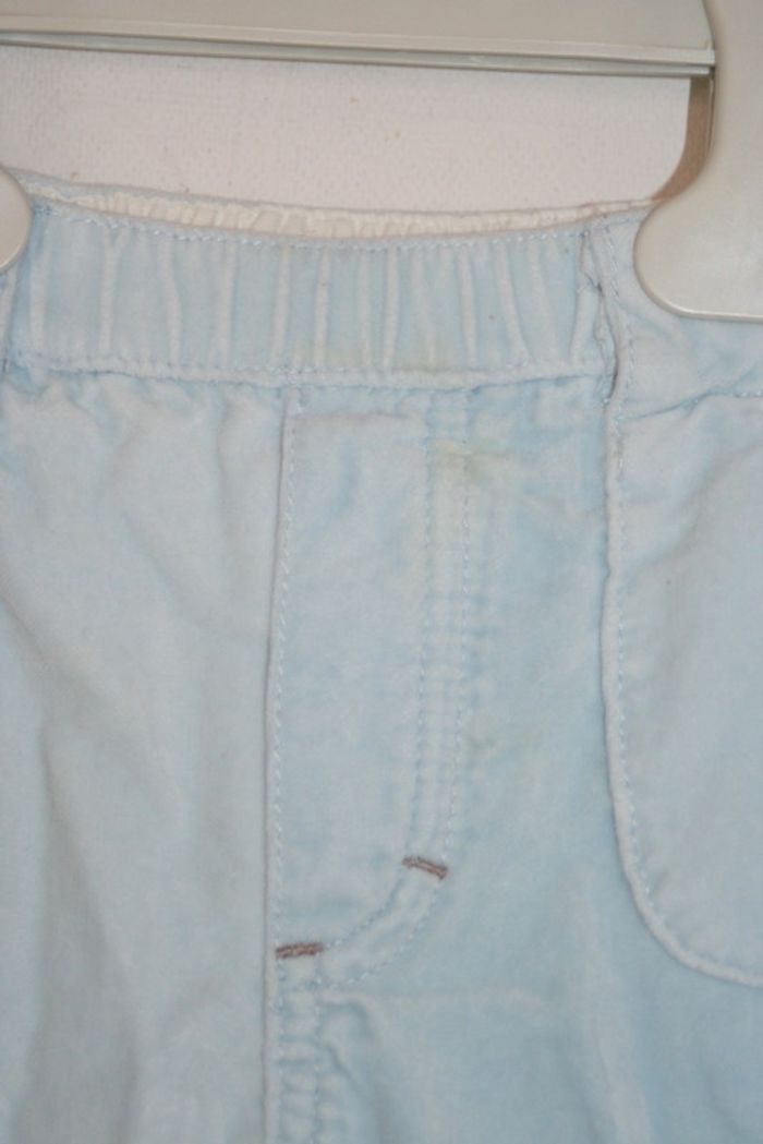 Pantalon doublé velours bleu ciel Jacadi 6m - photo numéro 3