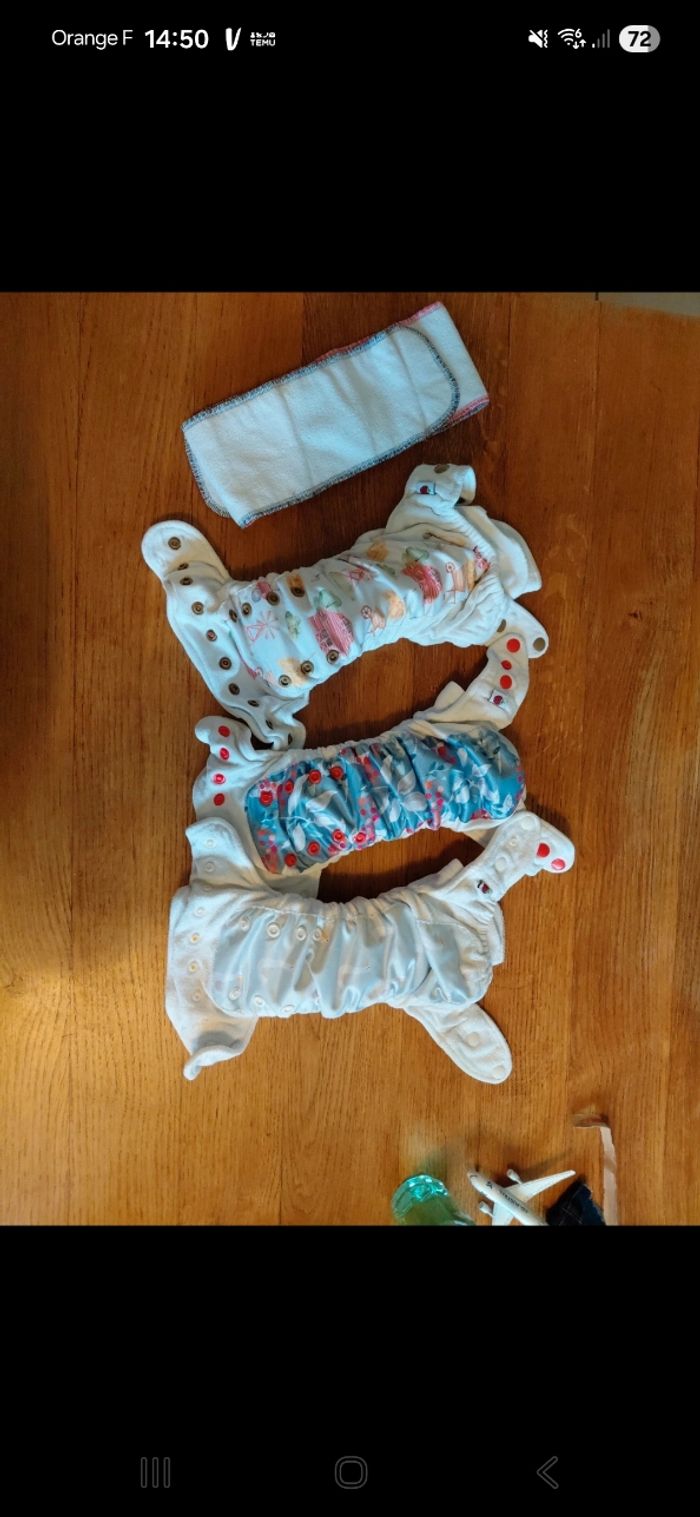 Lot de 3 couches de nuit Raspies + 1 insert - photo numéro 2