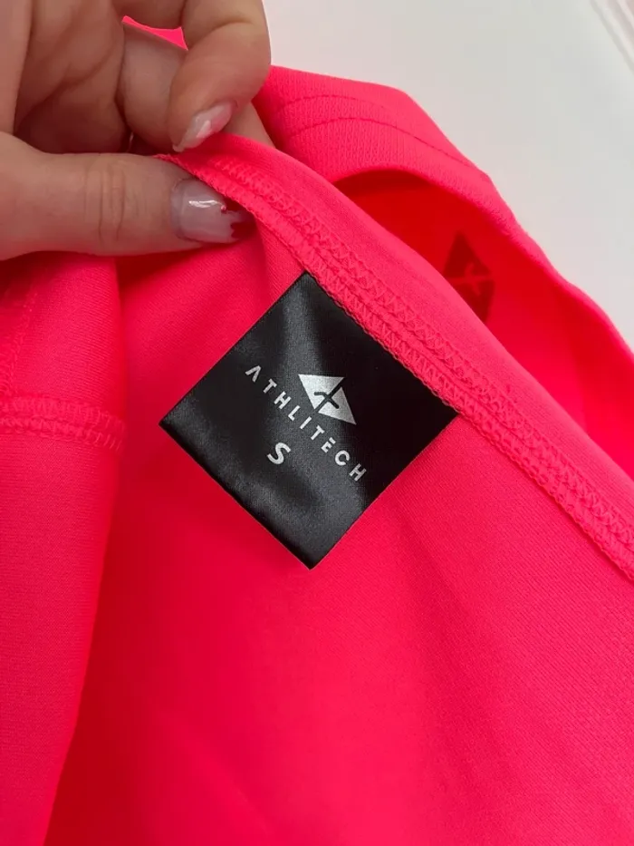 Tee shirt sport rose fluo - photo numéro 4