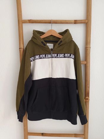 Gilet sweat à capuche intérieur molletonné polaire Pepe Jeans 12 ans